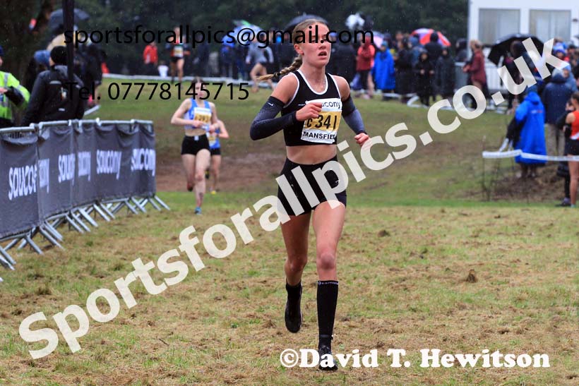 Womens Under-17s 2023 National Cross Country Relays, Berry Hill Park, Mansfield.  Photo: David T. Hewitson/Sports for All Pics